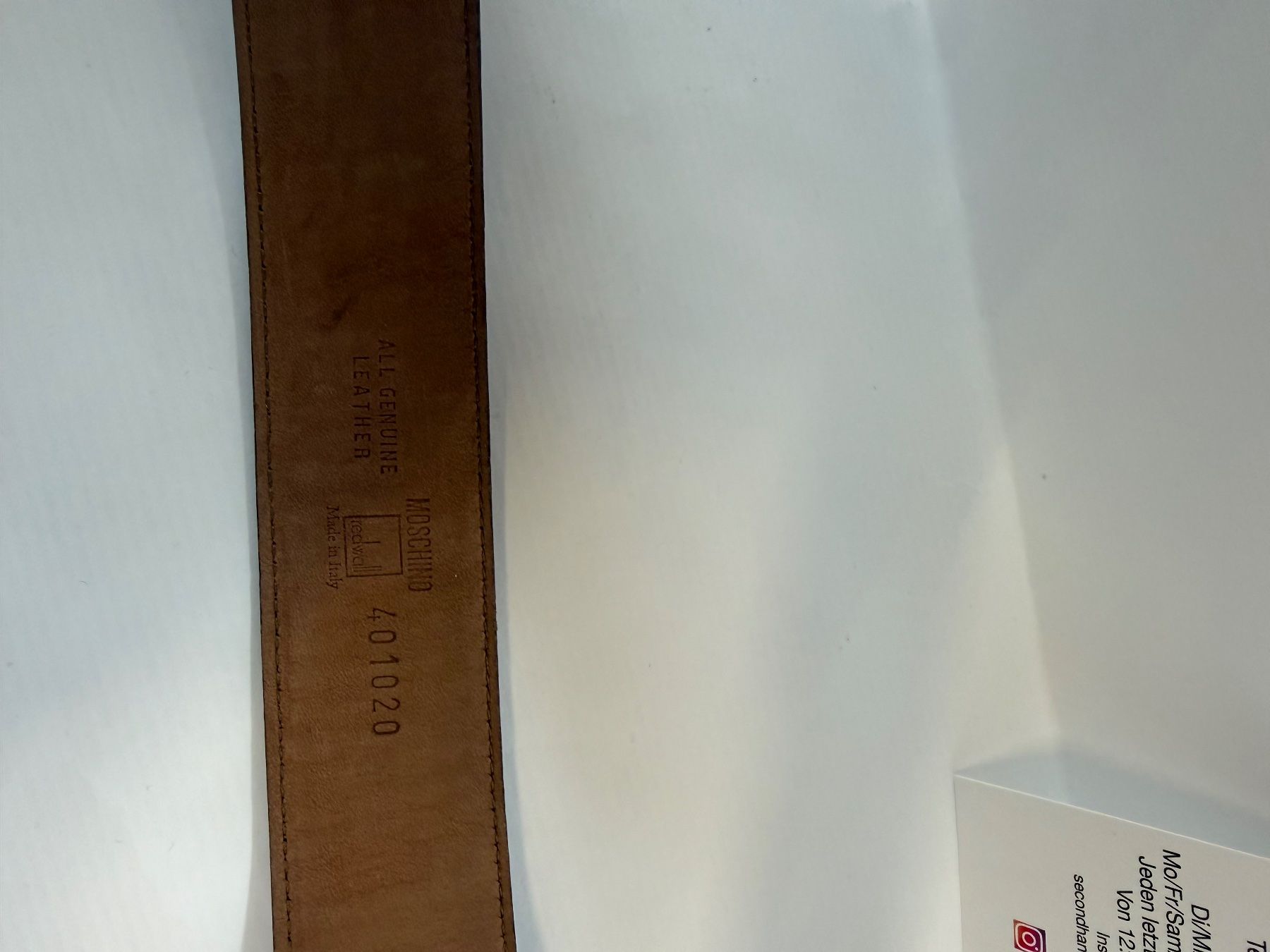 Cinture: Moschino Gürtel blau – Usato da Zürich venduto da SecondhandZurich 1