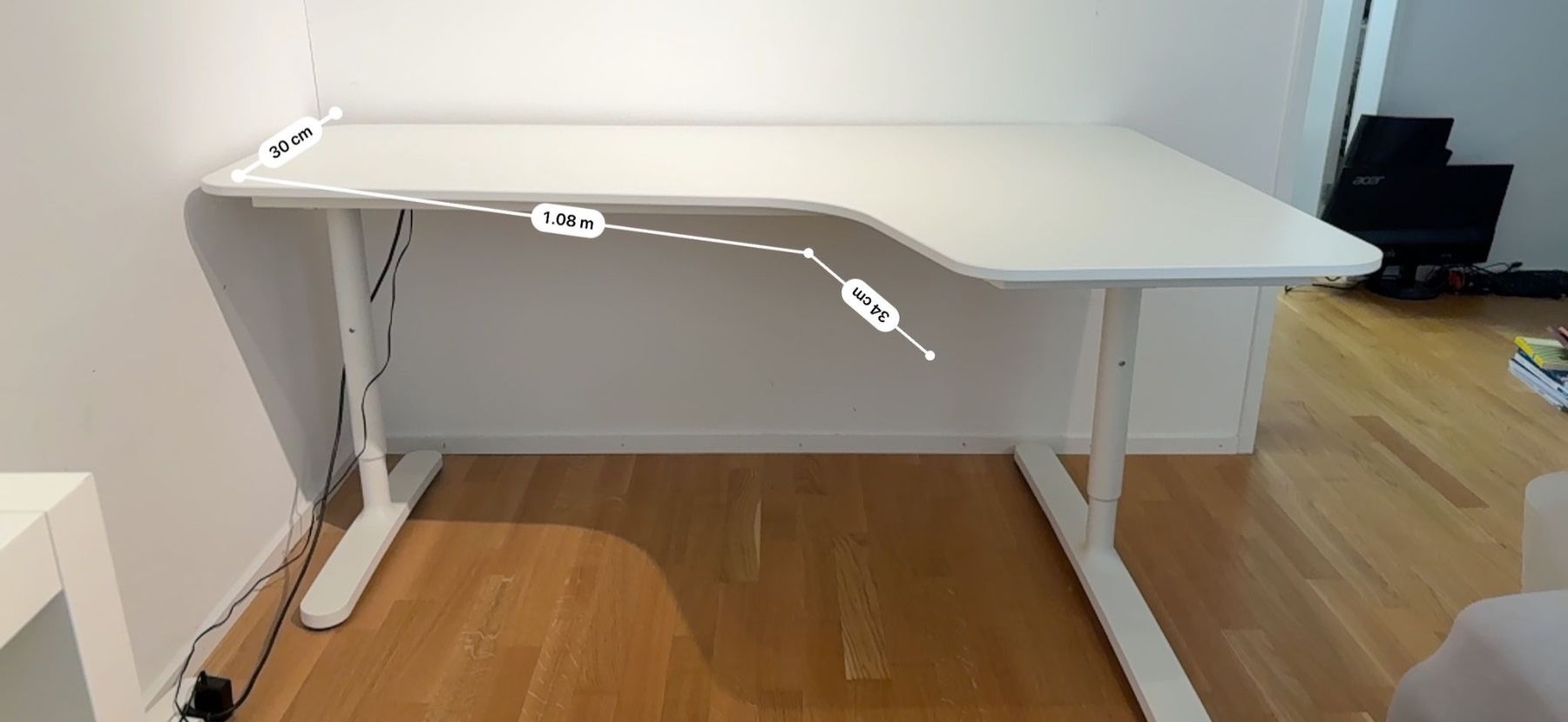 Ikea Schreibtische: Bürotisch weiss (IKEA) – Gebraucht aus Gebenstorf von buc_c7gn 2
