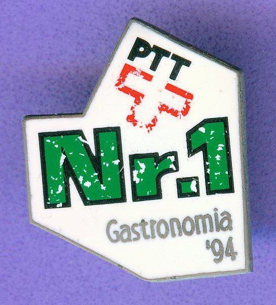 Placchette & Badge: PTT   Nr.1  Gastronomia '94 – Usato da Winterthur venduto da Sammleroase