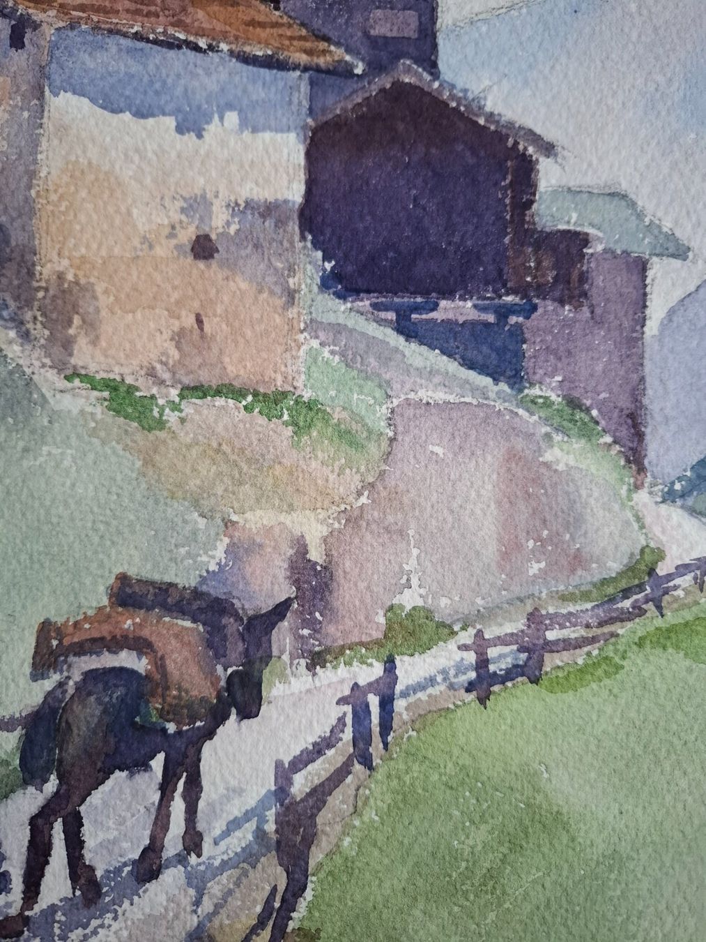 Dipinti: Aquarell Ferdinand Meyer-Streiff Zermatt VS 1964 – Usato da Rheinfelden venduto da Badelus 5