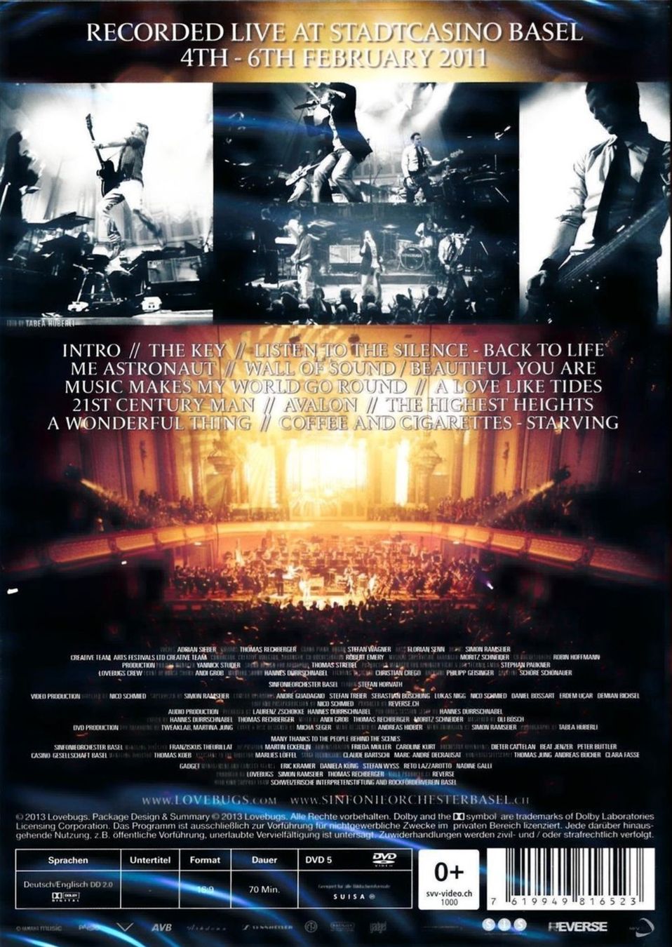 Tous les DVDs: Lovebugs & Sinfonieorchester Basel – D'occasion à Brunnen par Barfly5 1