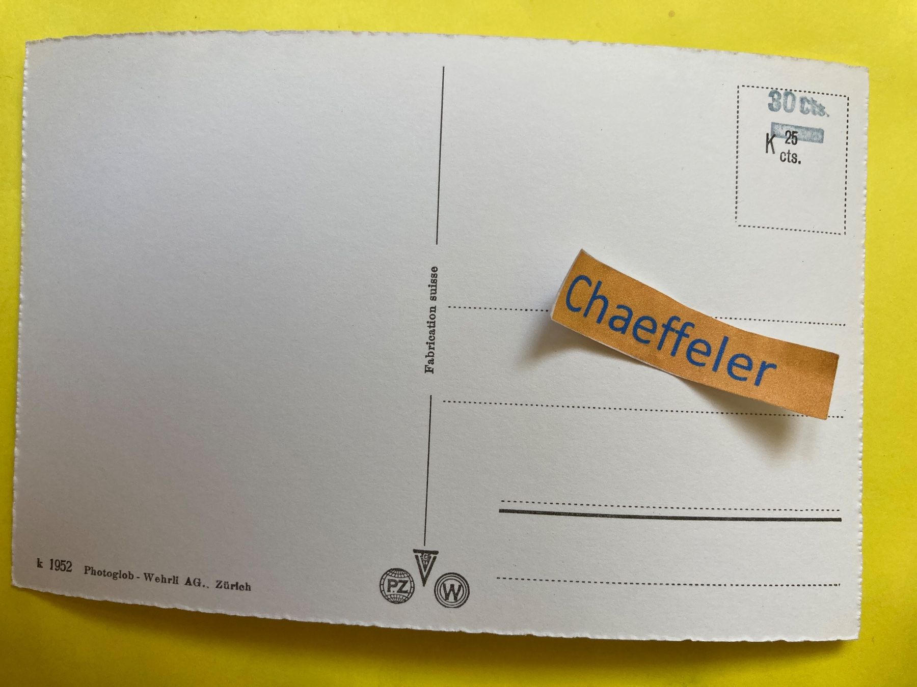 Cartoline postali: Schloss Lenzburg – Usato da Zürich venduto da Chaeffeler 1