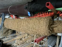 Böschungssicherung Kokosmatte