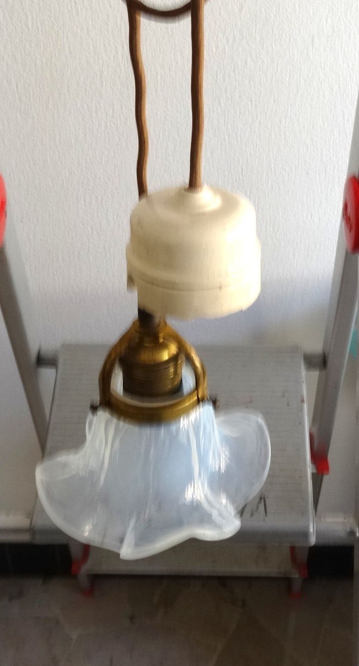 Lampade: Jugendstil Cloche Lampe – Usato da Minusio venduto da Mer66 8