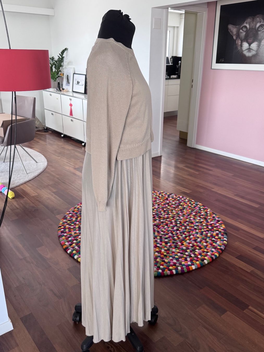 Max Mara Vestiti: MAX MARA WEEKEND Kleid Barabba, Beige L – Usato da Zuerich venduto da Moochie 2