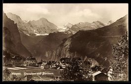 AK Wengen, Grosshorn und Breithorn, 1922