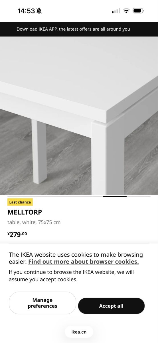 Tavoli: MELLTORP table white 75x75 cm new condition – Nuovo e nell'imballaggio originale da Birmensdorf ZH venduto da vic_mv7m 4