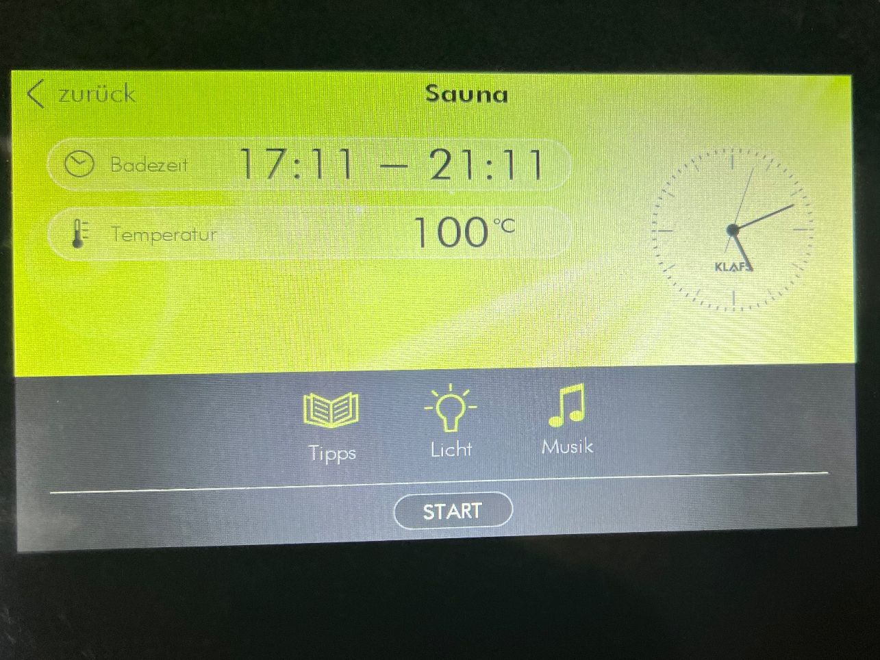 Sauna & Accessori: Saunasteuerung mit Colour-Touchdisplay – Nuovo (secondo la descrizione) da Schwändi GL venduto da weclsima 2