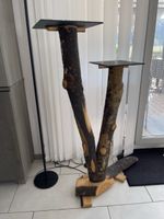 Dekobaum aus Naturholz zwei Ebenen neuwertig