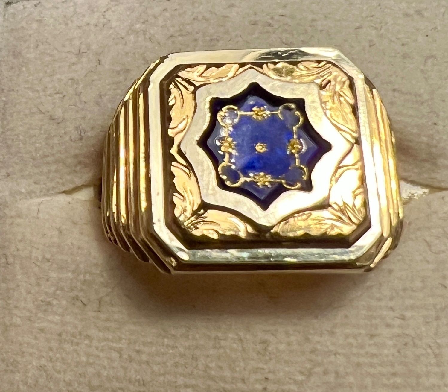 Ringe: Gold-Ring 18 K mit Emaille – Gebraucht aus Chur von Penting1935 2