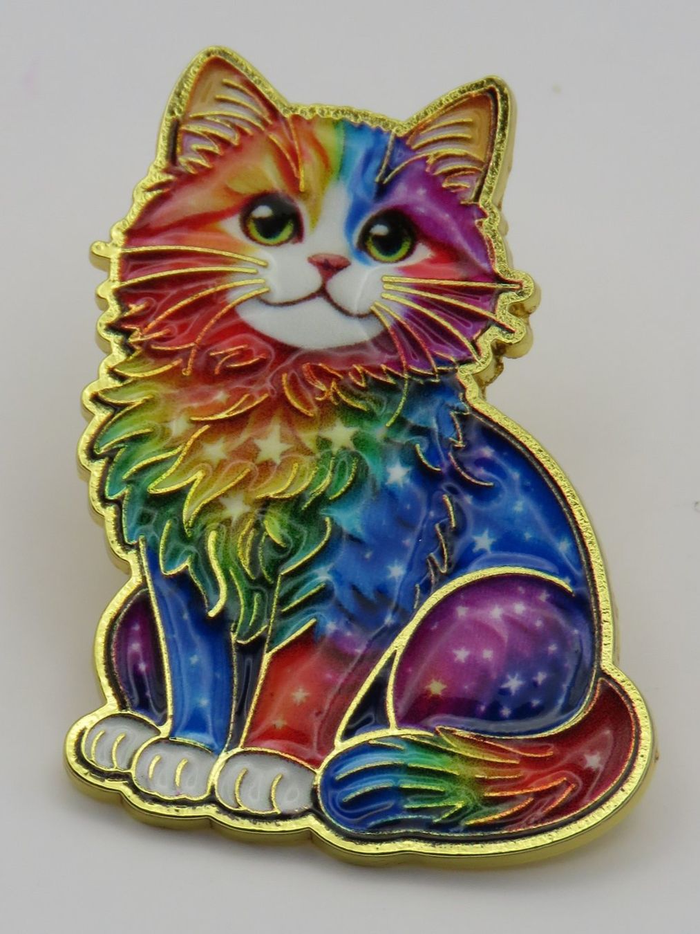 Spille & Fermagli: Ansteck Pin - KATZE - Emaille - Goldfarben - 3x2,3cm – Nuovo e nell'imballaggio originale da Grenchen venduto da Yamahwildstar16 2