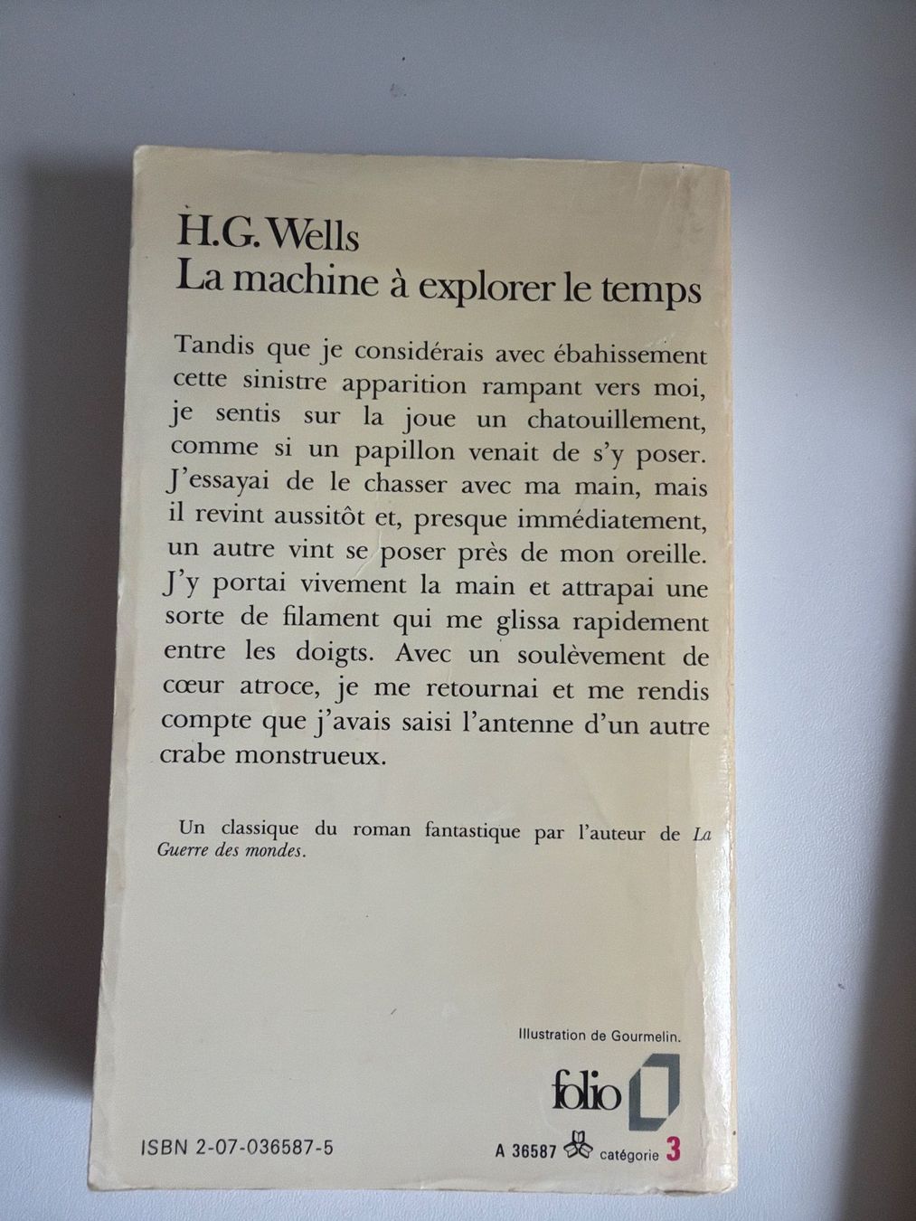 Bücher: La machine à explorer le temps H.G. Wells Folio – Gebraucht aus Fribourg von J334455 1