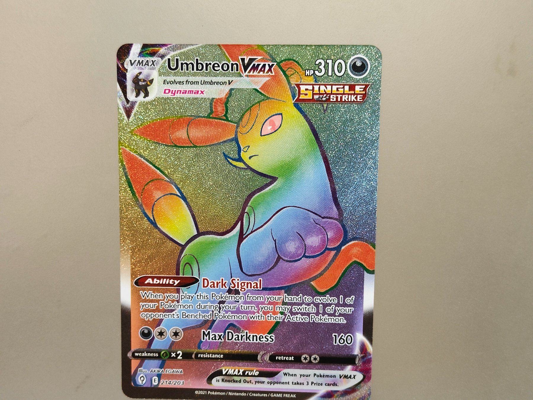 Pokémon Sammelbilder & Trading cards: Umbreon VMAX #214/203, Carte Pokémon – Gebraucht aus Châtelaine von Chompis 2
