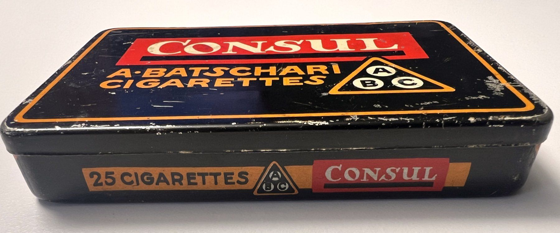 Barattoli: Antike Consul Zigaretten Dose A. Batscharis, Vintage! – Usato da Rothrist venduto da Brandystar 3