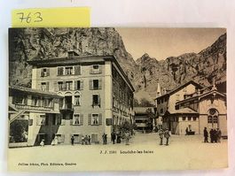 alte Ansichtskarte Loueche-les-Bains Hotel de France, 1911