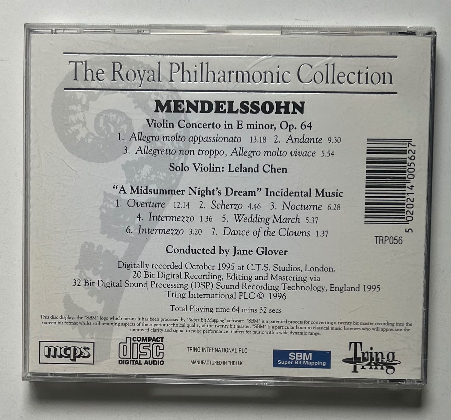 CDs: Mendelssohn / Violin Concerto, Midsummer Night's Dream – Gebraucht aus Näfels von rottabi 1