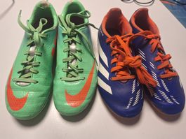 2 Paar Fussballschuhe, Nike und Adidas 32