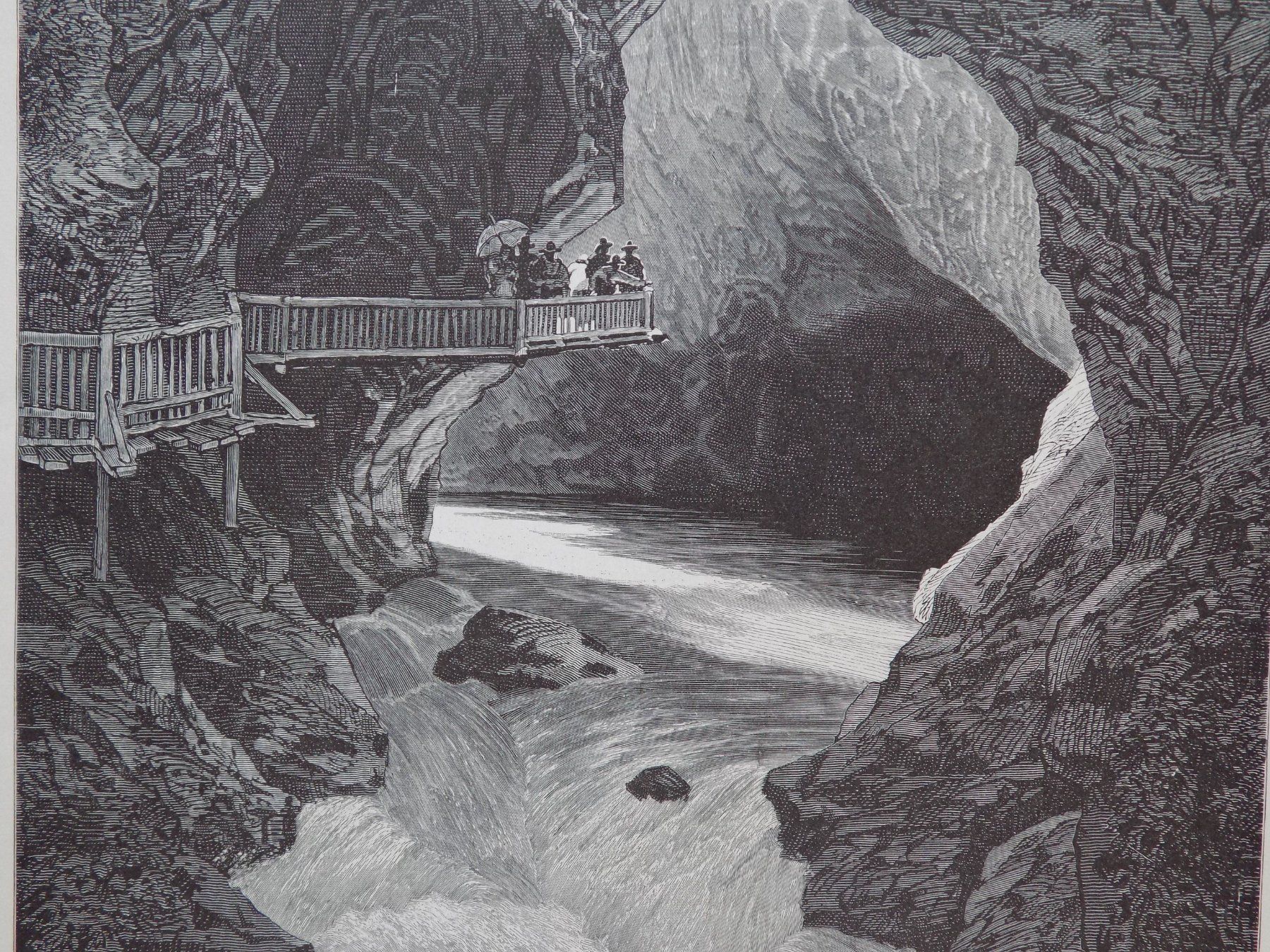 Incisioni: Trient Schlucht im Wallis – Usato da Risch venduto da Rischli15 4