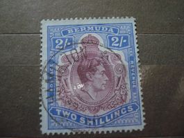 alte Marke Bermuda, 2 Shillings, o