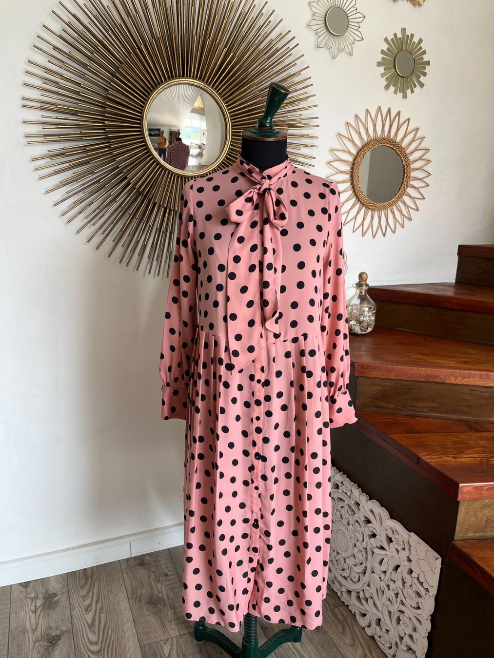 Zara Vestiti: Robe rose à pois ZARA M – Usato da Seiry venduto da vanille08