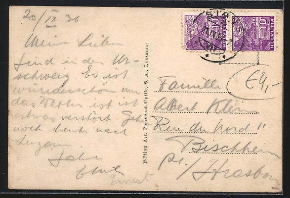 Cartoline postali: AK Stans, Strassenpartie mit Hotel Krone – Usato da Berlin venduto da bartko-reher 1