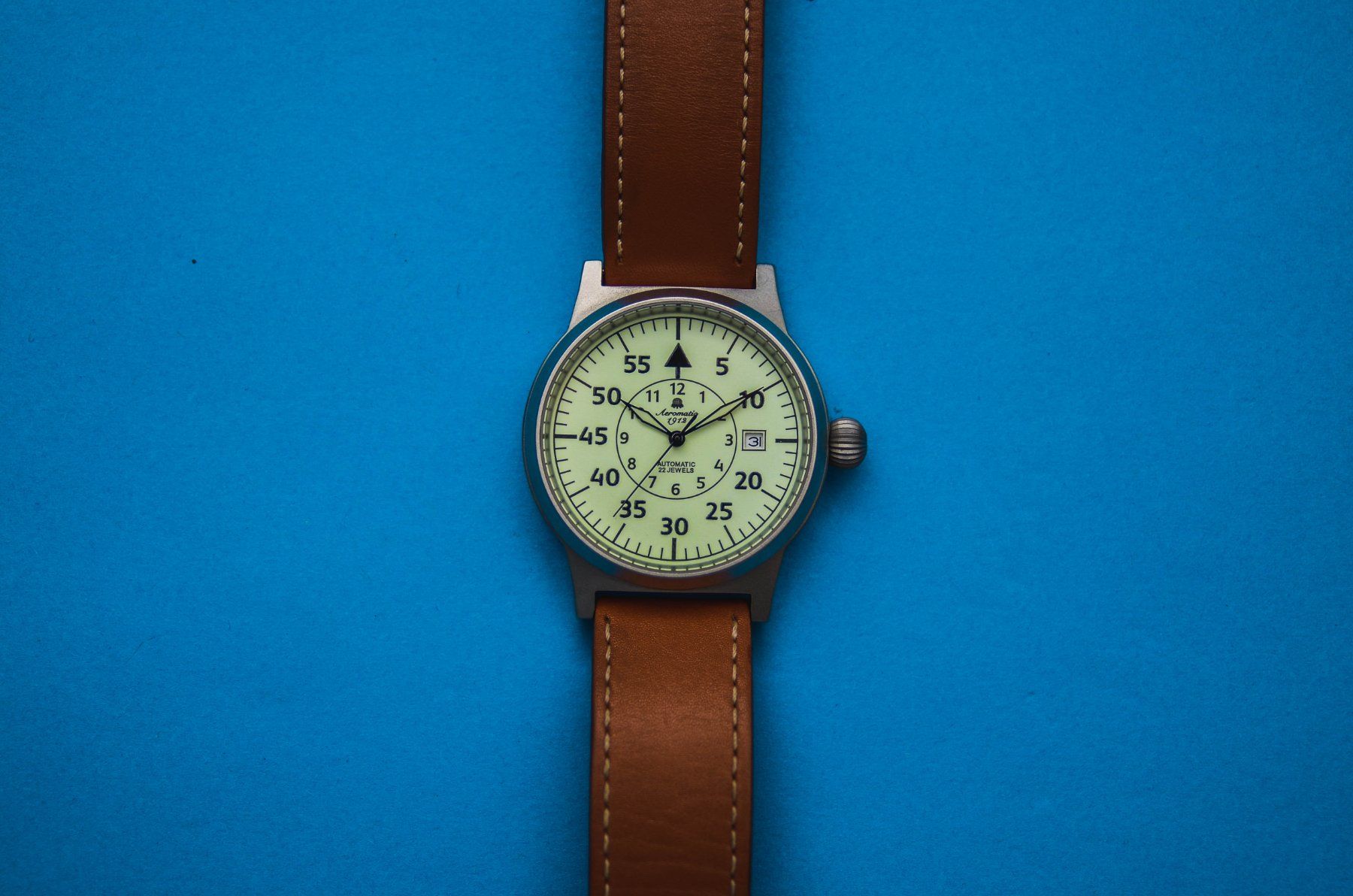 Orologi: Aeromatic Pilot Automatic Full Lumi Dial Watch – Usato da Boswil venduto da ZPwatches 1