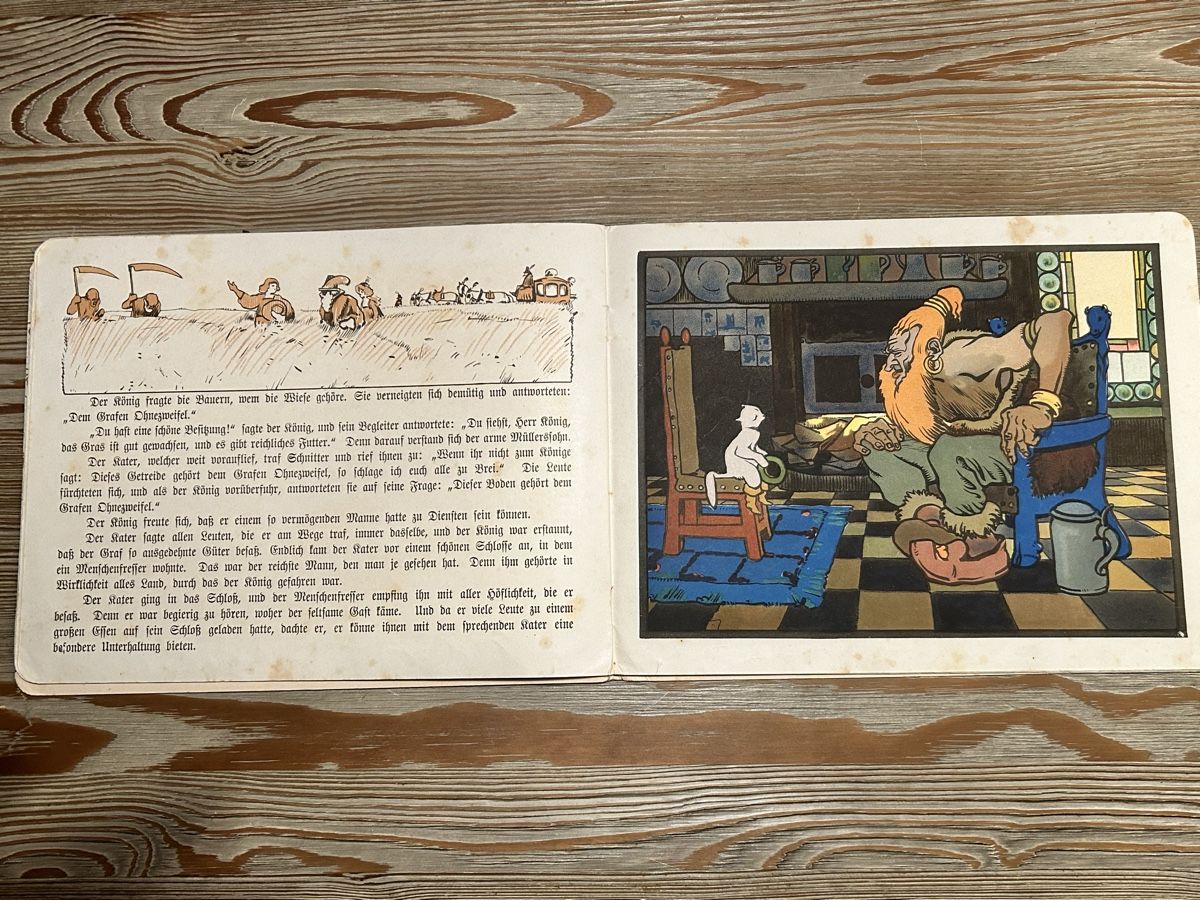 Bücher: Antikes Kinderbuch. Der gestiefelte Kater – Gebraucht aus Düdingen von Reconflo 4
