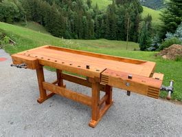 Hobelbank Werkbank renoviert