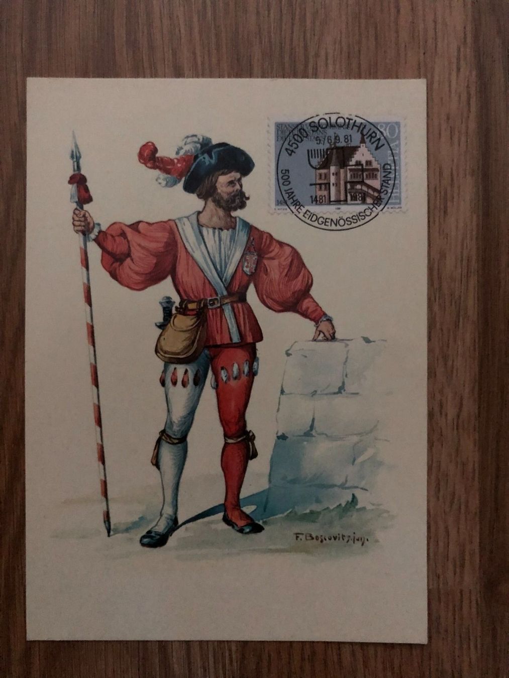 Alle Briefmarken: 2x Karten, schöne Stempel 5./6.9.81 Solothurn – Neu (gemäss Beschreibung) aus Landquart von interesse63 1
