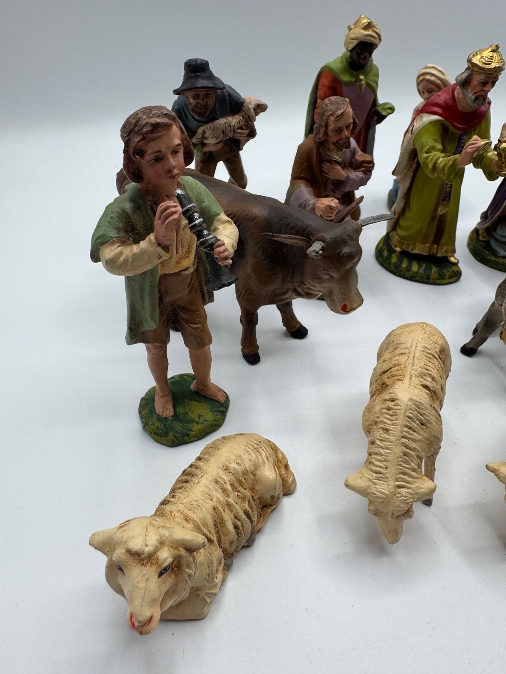 Statuette: Krippenfiguren Set 15-teilig – Usato da Sachseln venduto da BONATI01 1