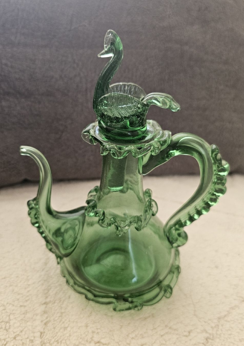 Murano Caraffe: Öl-/Essigkaraffe, Murano Glas, Vintage – Usato da Grosshöchstetten venduto da Chaotik-Reptil