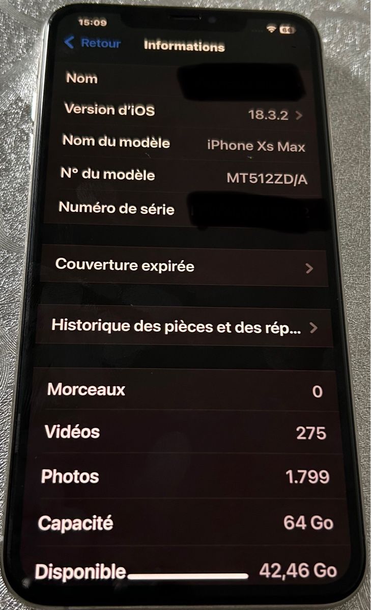 Apple Telefoni cellulari / Smartphones: IPHONE Xs Max – Usato da granges paccot venduto da RMBS 2