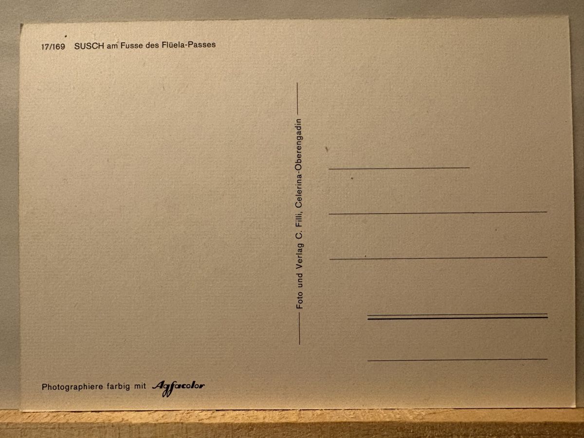 Cartoline postali: AK von Susch – Usato da Rümlang venduto da Kartenpost1 1