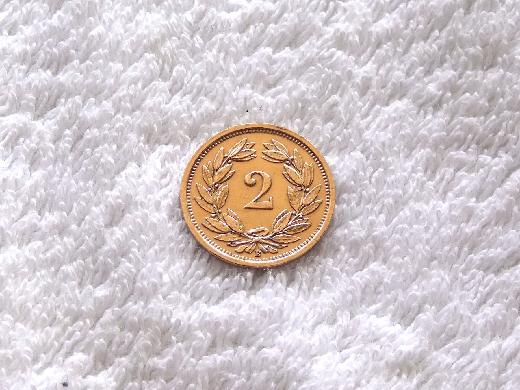 Alle Münzen: 2 centimes/Rappen 1920 – Gebraucht aus Nyon von Ilmi09 1