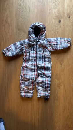 Combinaison d'hiver enfant à carreaux, chaude et confortable