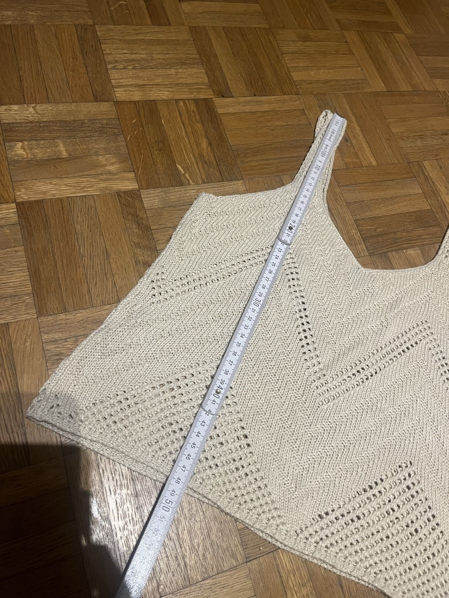 Top: Häkel Top Oberteil Strick Gr. M JDY beige – Usato da Zürich venduto da MrsWollishofen 5