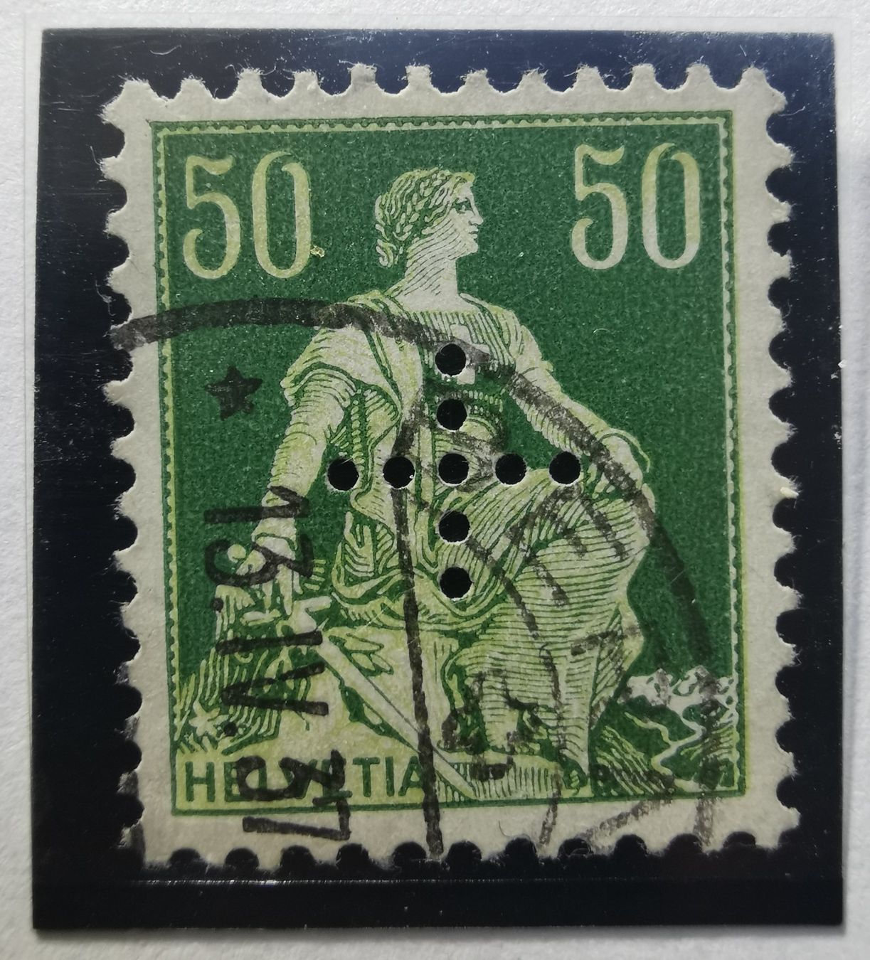 Tutti i francobolli: TR82 CH 5 Perfins – Usato da Cousset venduto da Patrick_Collections 4