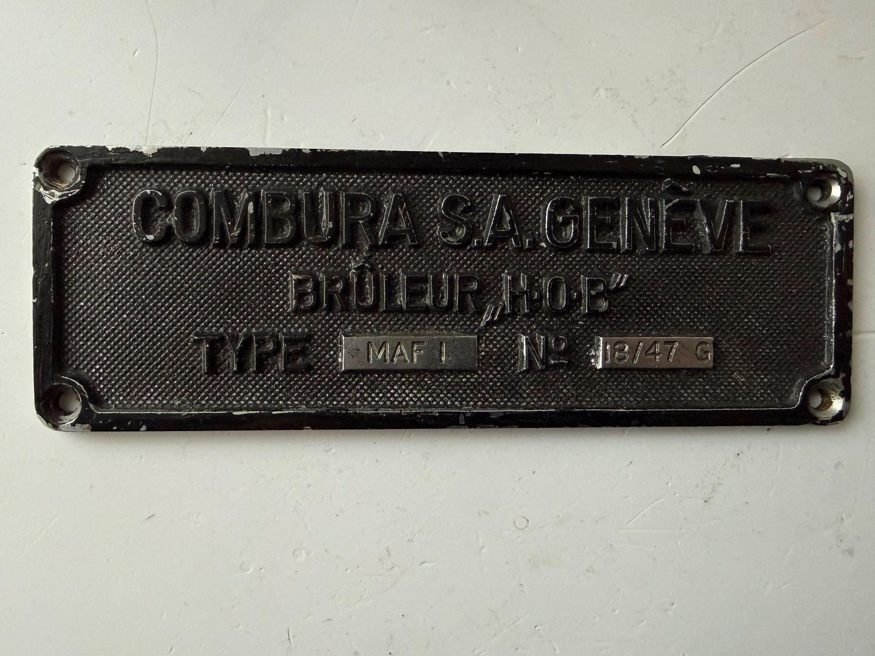 Insegne: Typenschild Compura S.A. Genève – Usato da Zwingen venduto da moje1