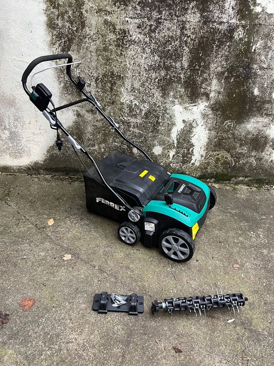 FERREX Elektro Vertikutierer GLS36K Rasenlüfter Lüfterwalze Kaufen