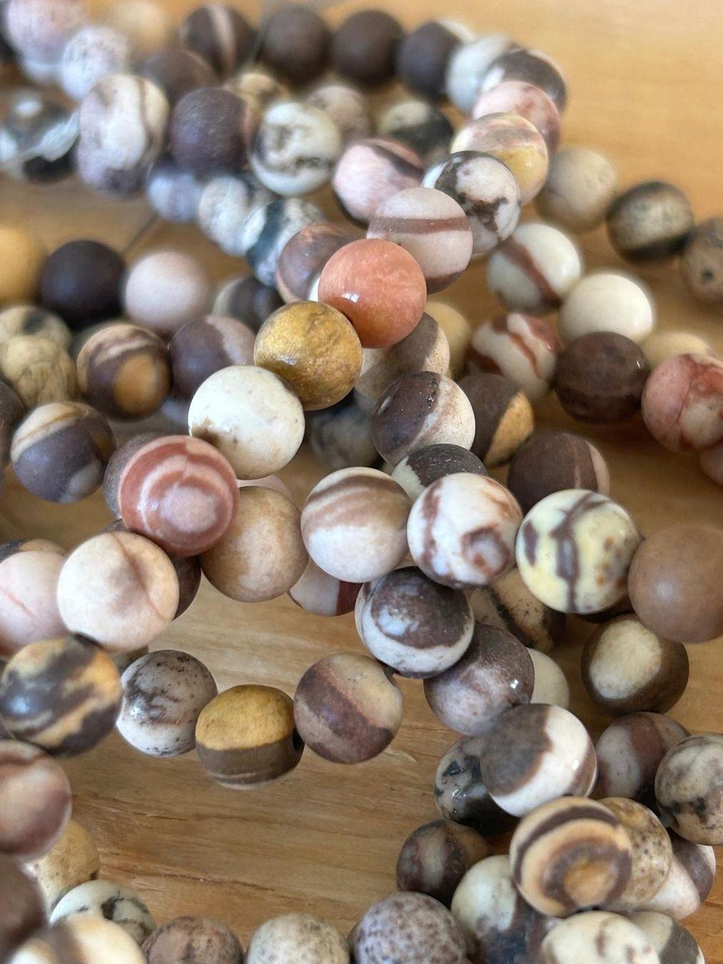 Pietre preziose: Strang echte australia zebra jasper beads 6 mm – Nuovo e nell'imballaggio originale da Niederrohrdorf venduto da Ytobi 2