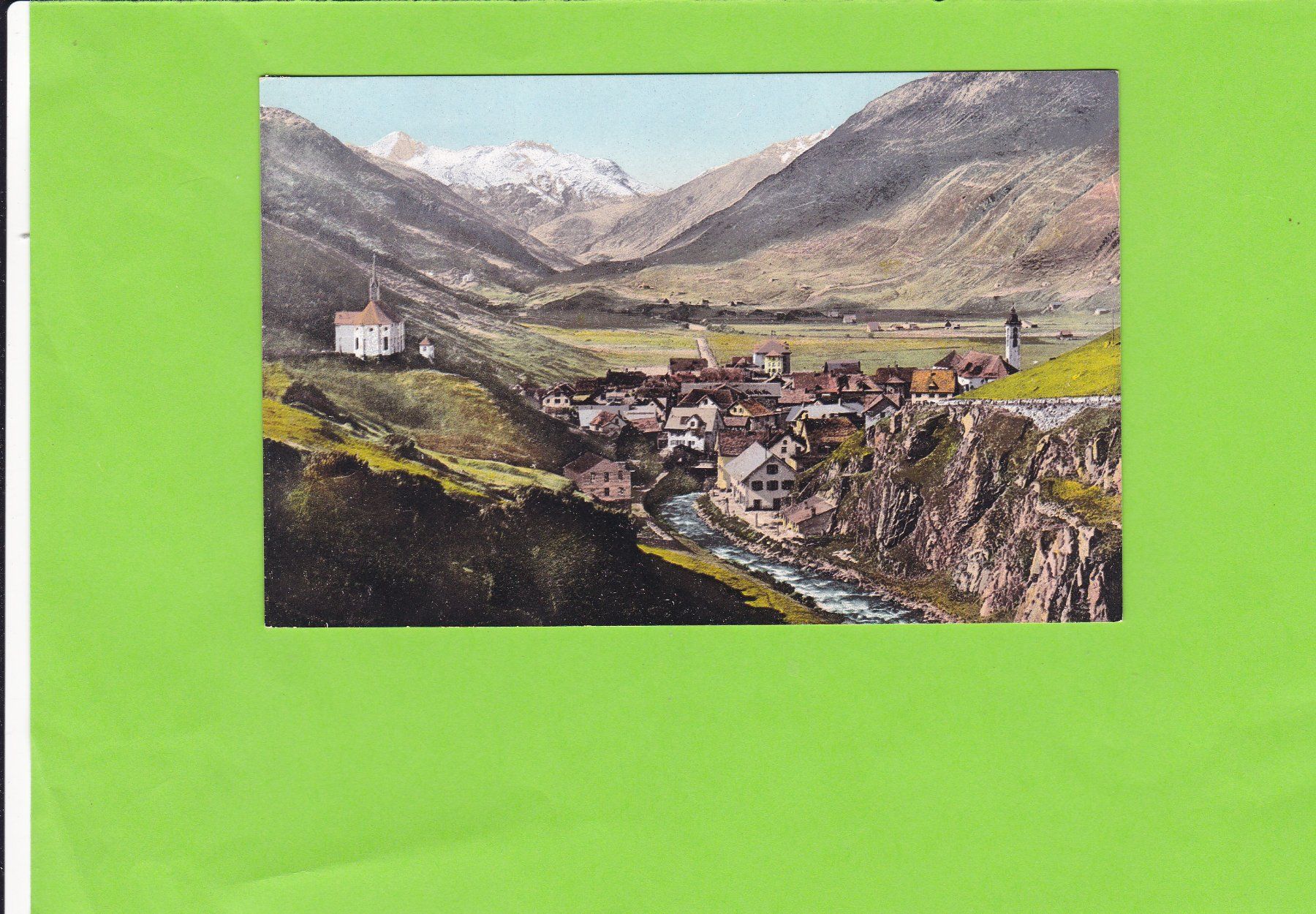 Cartoline postali: Andermatt mit Hospenthal – Usato da St. Peterzell venduto da neckertal