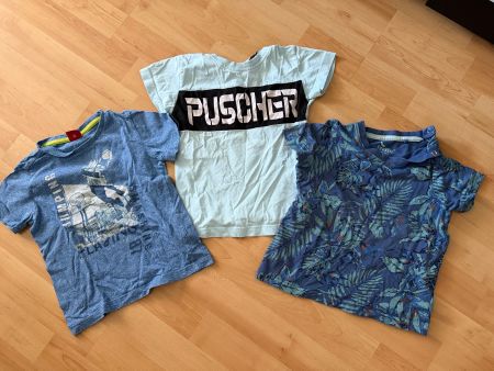Jungen T-Shirt Set Grösse 86/92, 3-teilig