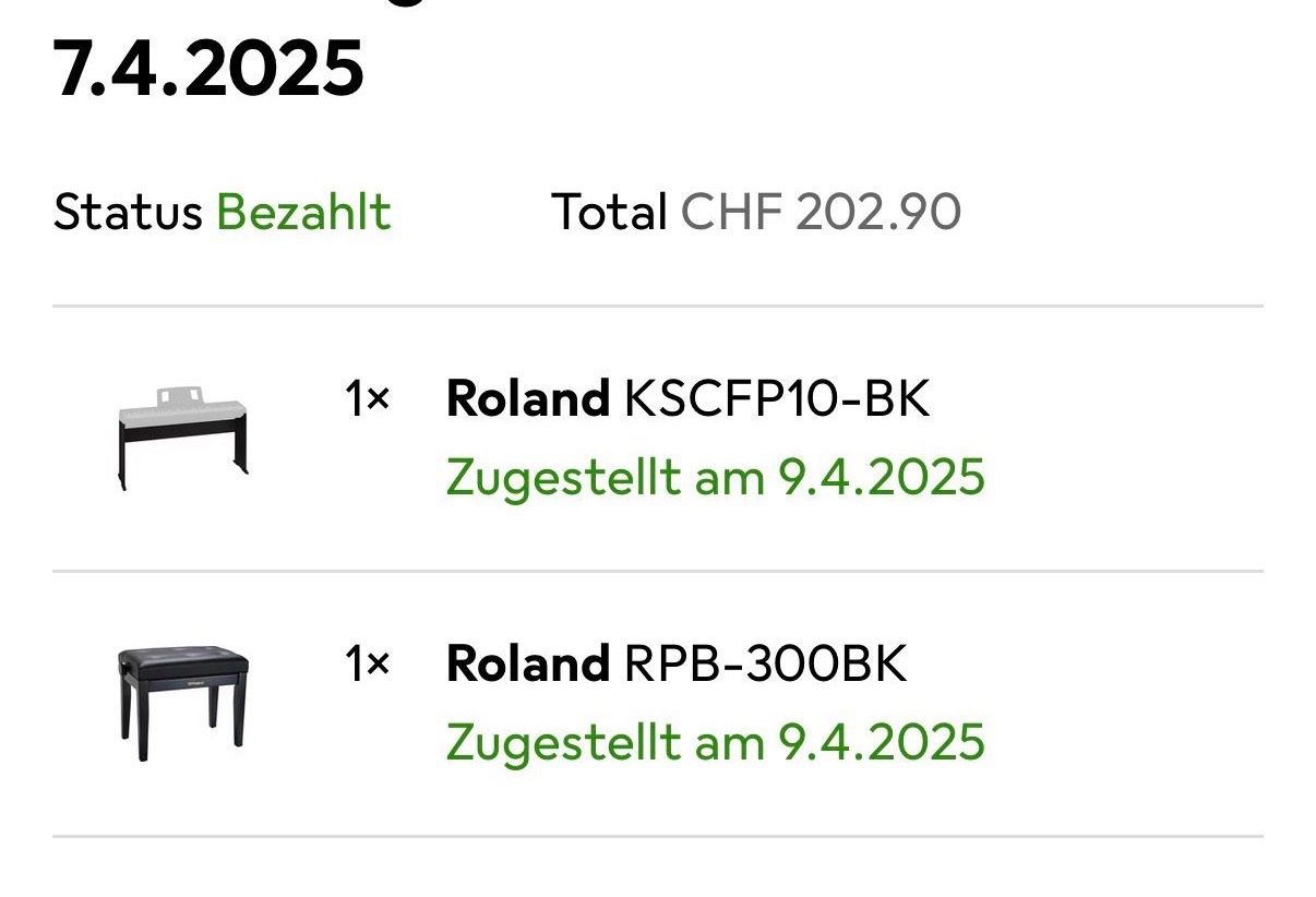 Roland Strumenti musicali: Digitalpiano Roland FP-10 TOP Zustand - Set – Nuovo (secondo la descrizione) da Füllinsdorf venduto da Marlon.Henseler 8