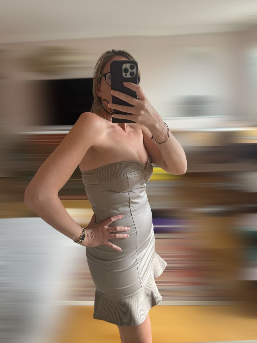 Vestiti: Robe bustier Paul & Joe élégante T. 40 beige clair – Usato da Lausanne venduto da Stephaniesdressing 8