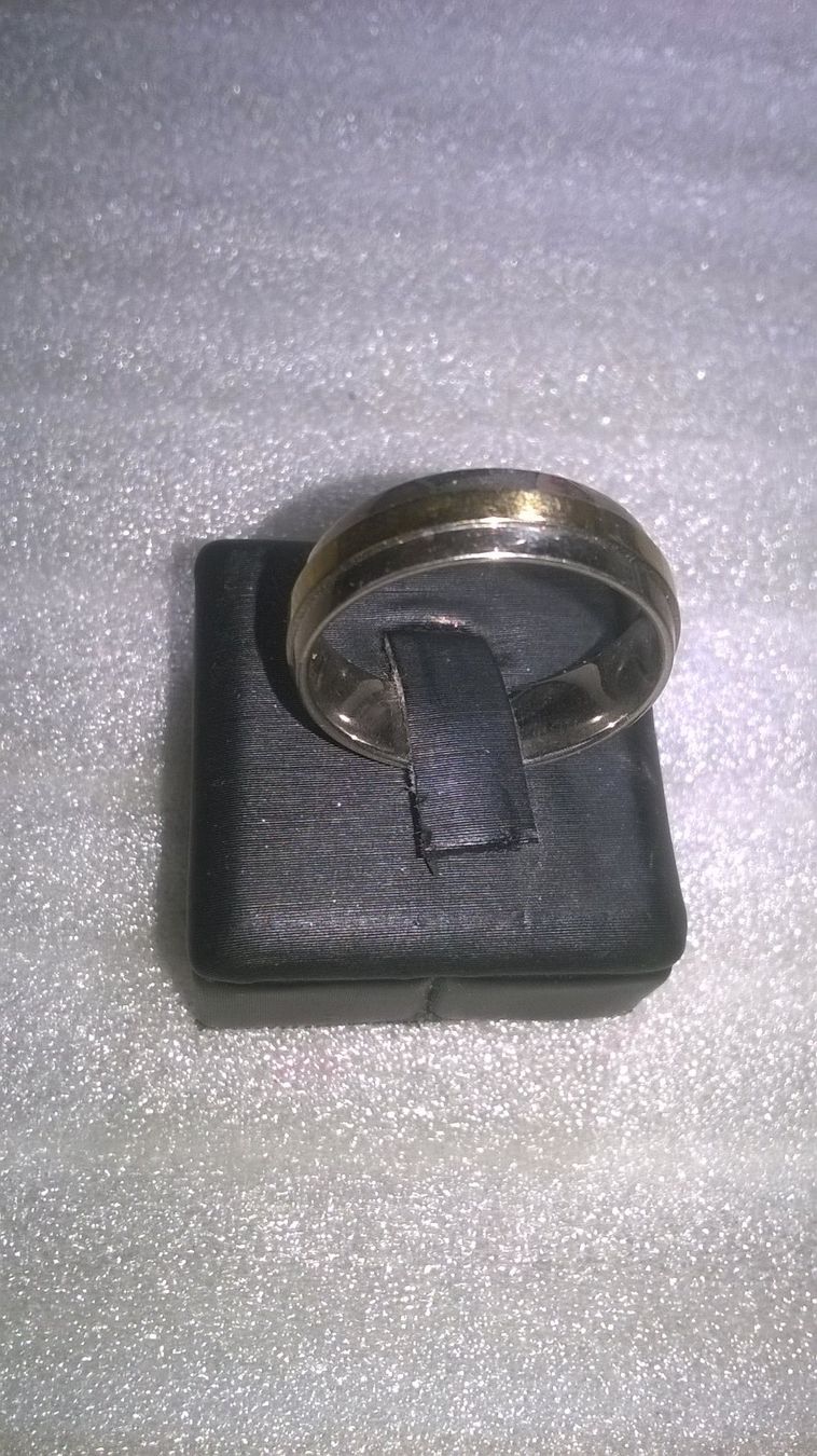 Anelli: RING EDELSTHAL VERGOLDET UND SILBER FARBE,,,GLANZIG – Nuovo (secondo la descrizione) da Basel venduto da bijoutrie_4 1
