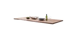 Tischplatte FSC Akazie massiv Natur mit Baumkante 180x3.5