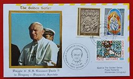 VATIKAN FLUGPOST PAPST FLUG ROM MONTEVIDEO URUGUAY 1987