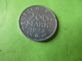 Dt. Reich 1923 G, 200 Mark - Alu