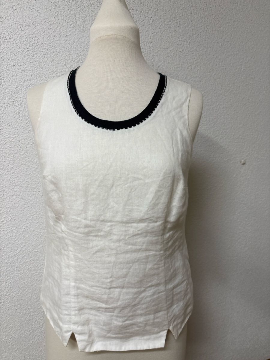 Lotti di vestiti: Set Top und Jacke weiss Leinen Grösse S – Usato da Maienfeld venduto da 8796 4