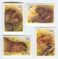 Briefmarken "Biber". Weissrussland.